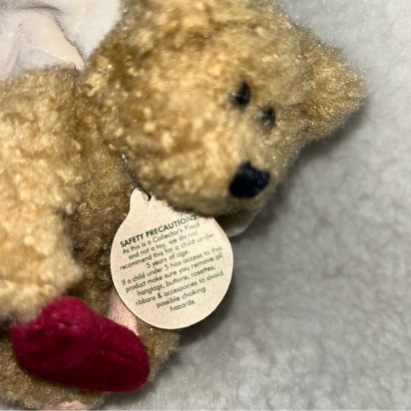 Boyd's Bear bearwear ornament plush 5" holding out red heart 90's vintage - Picture 4 of 9